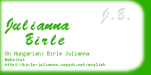 julianna birle business card